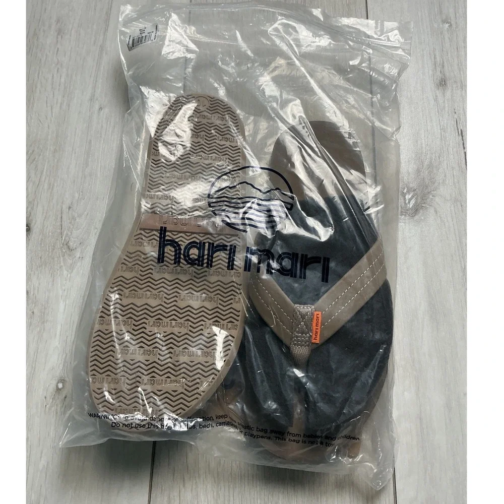 Hari Mari Fields Flip Flops Stone Men Size 10 New With Tags